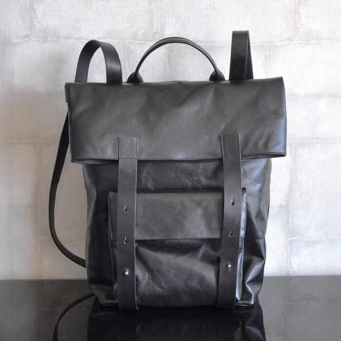 Royaa Fashion Premium Genuine Leather Laptop Backpack | OEM & Private Label Business Travel Backpack for Men